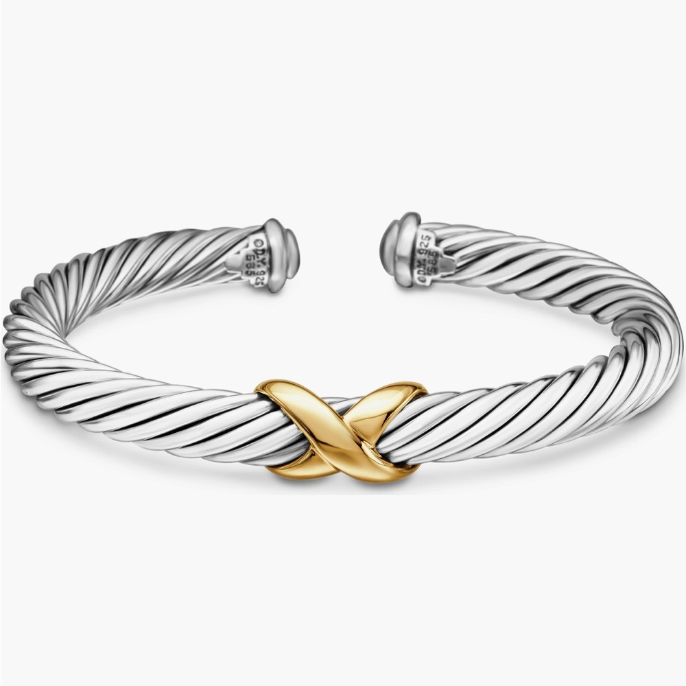 David Yurman | X Classic Station Cable Bracelet 7mm